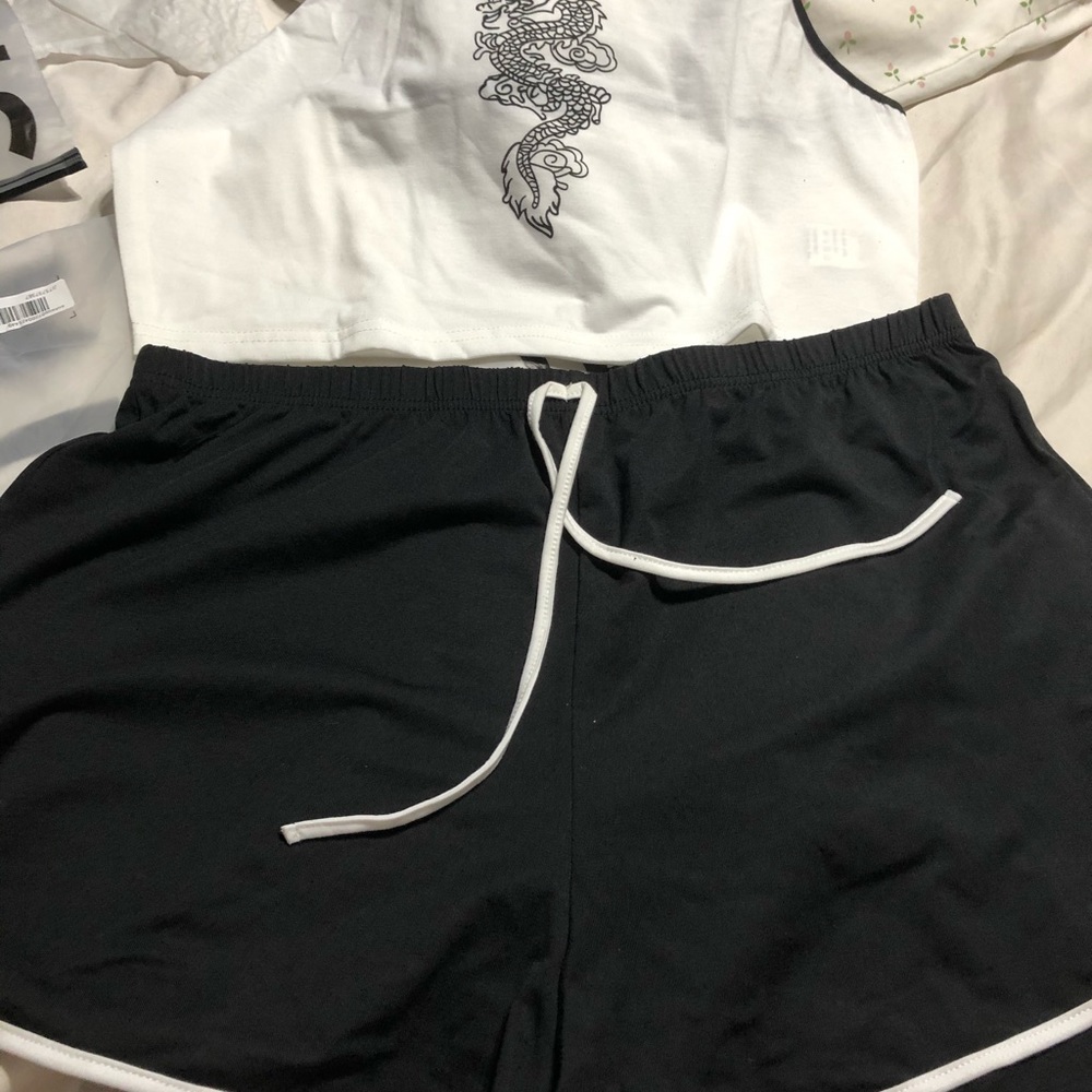 Dragon Cami Top & Tie Front Short Set - Picture 5 of 6